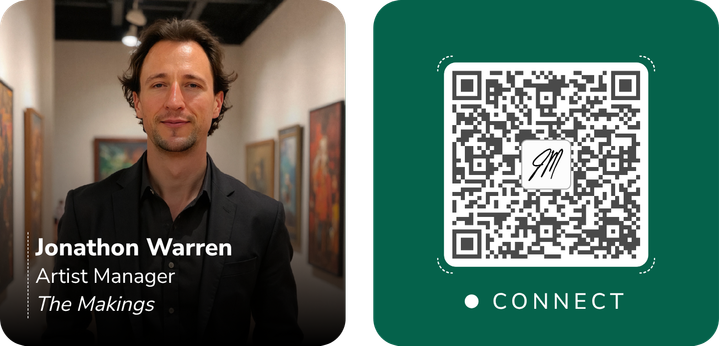 This is Jonathon Warren's card. Their email is jon@jasonmademusic.com. Their phone number is +1 407 201 0269.