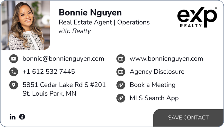 This is Bonnie Nguyen's card. Their email is bonnie@bonnienguyen.com. Their phone number is +1 612 532 7445.